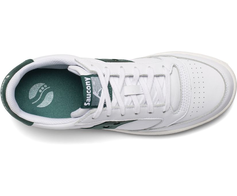 Women's Saucony Jazz Court Originals White / Green | Singapore 048CTVE